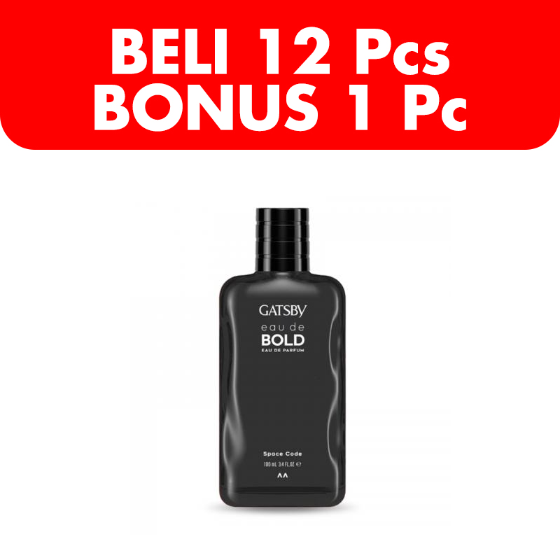Gatsby Eau De Bold EDP Space Code 100ml (BELI 12pcs BONUS 1pc) | Gogobli