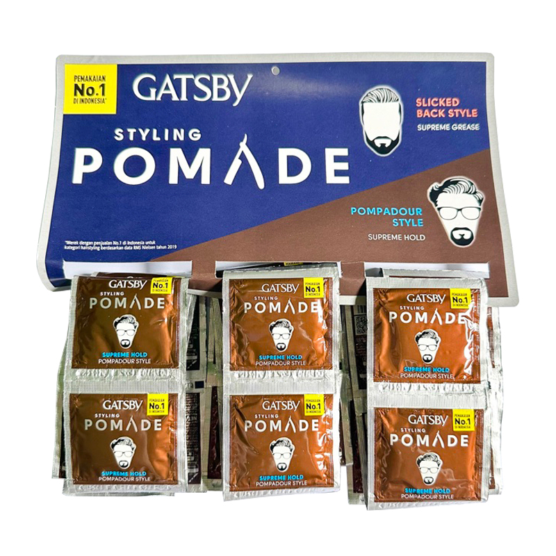 Gatsby Styling Pomade Supreme Hold (Water Based) 6gr X 12 Sachet | Gogobli