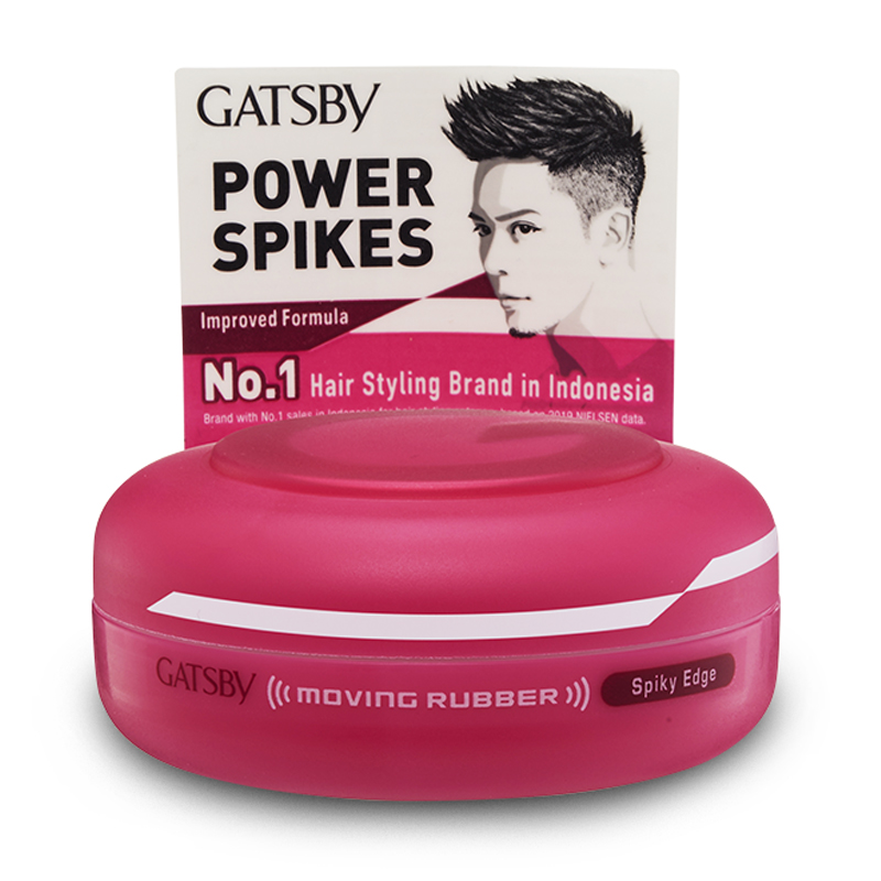 Gatsby Moving Rubber Spiky Edge Pink 80gr | Gogobli