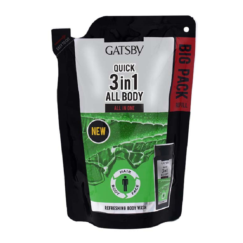 Gatsby Refreshing Body Wash All In One Refill 450ml | Gogobli