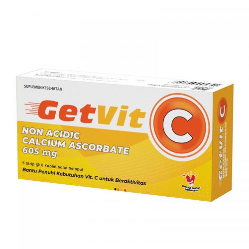 Getvit C 605mg (5 Strip @6 Kaplet) (ED: Jun 25) | Gogobli