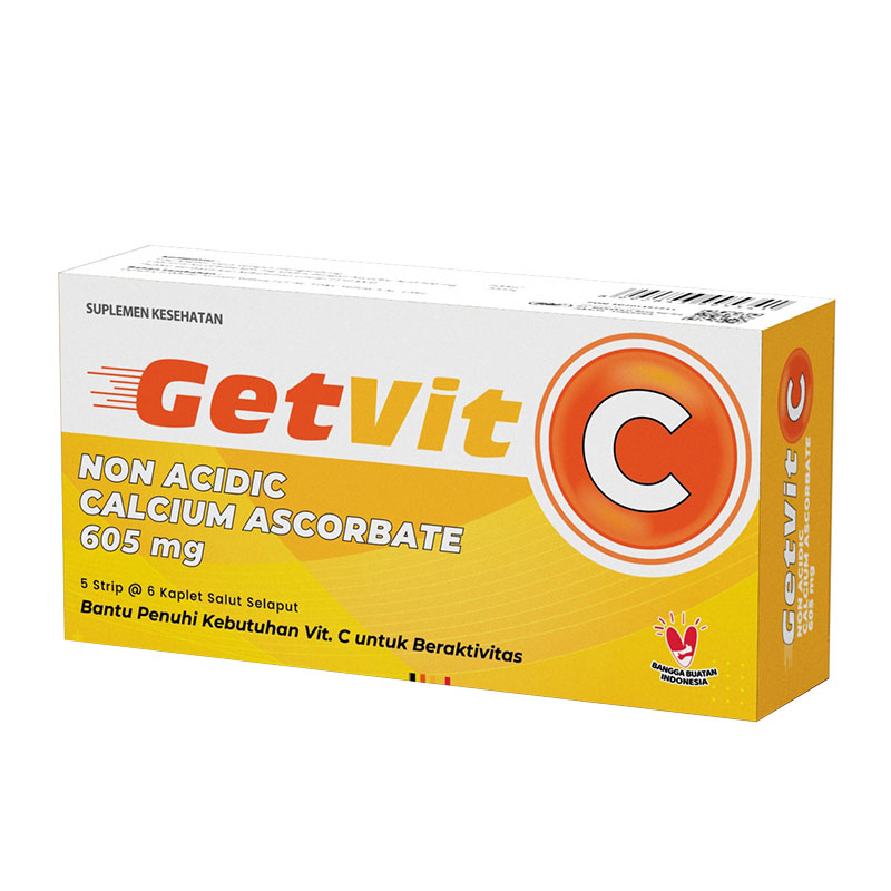 Getvit C 605mg (5 Strip @6 Kaplet) | Gogobli
