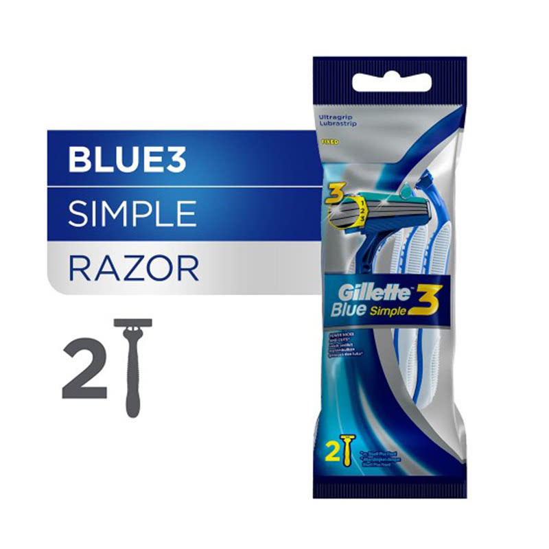 Gillette Blue Simple 3 (2pcs) | Gogobli