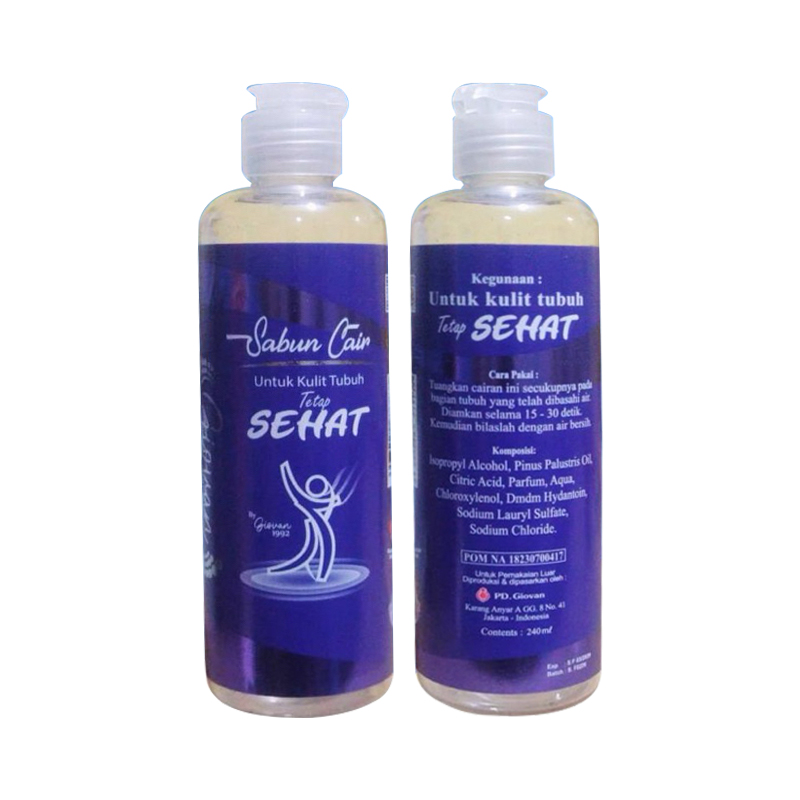 Giovan Sabun Cair Untuk Kulit Tubuh Tetap Sehat 240ml | Gogobli