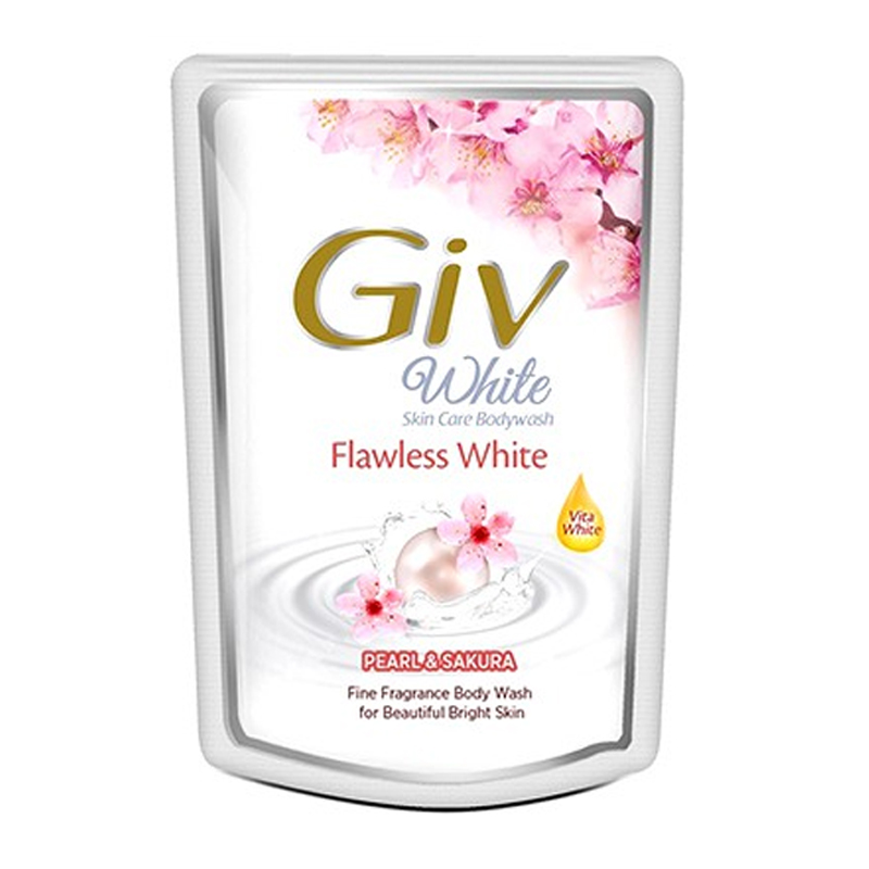 GIV White Bodywash Flawless White Sakura And Pearl 60ml | Gogobli