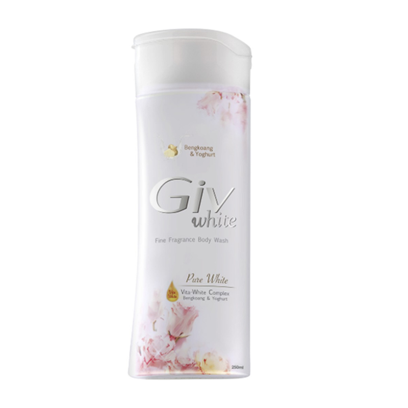 GIV White Bodywash Pure White Bengkoang And Yoghurt Botol 250ml | Gogobli