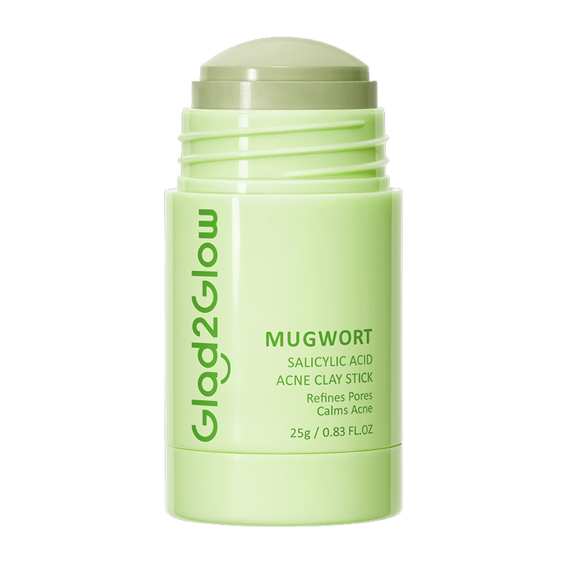 Glad2Glow Mugwort Salicylic Acid Acne Clay Stick 25gr | Gogobli