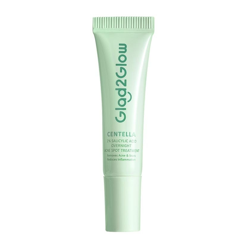 Glad2Glow 2% Centella Salicylic Acid Overnight Acne Spot Treatment 5gr | Gogobli