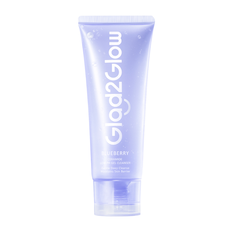 Glad2Glow Blueberry Ceramide Low PH Gel Cleanser 70ml | Gogobli