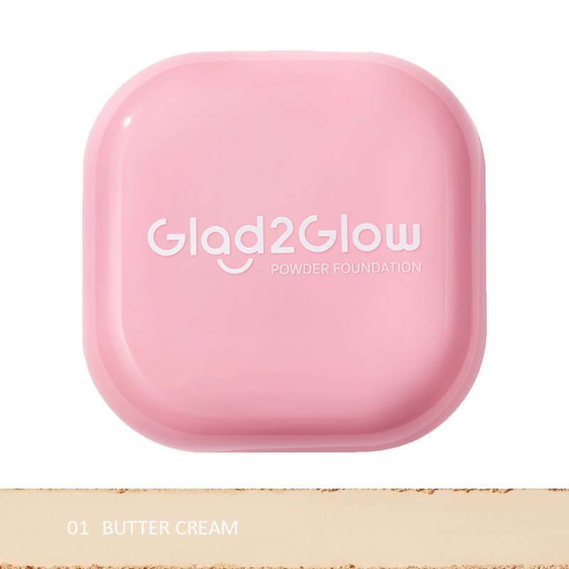 Glad2Glow Perfect Blurring Powder Foundation 01 Butter Cream 8.5gr | Gogobli