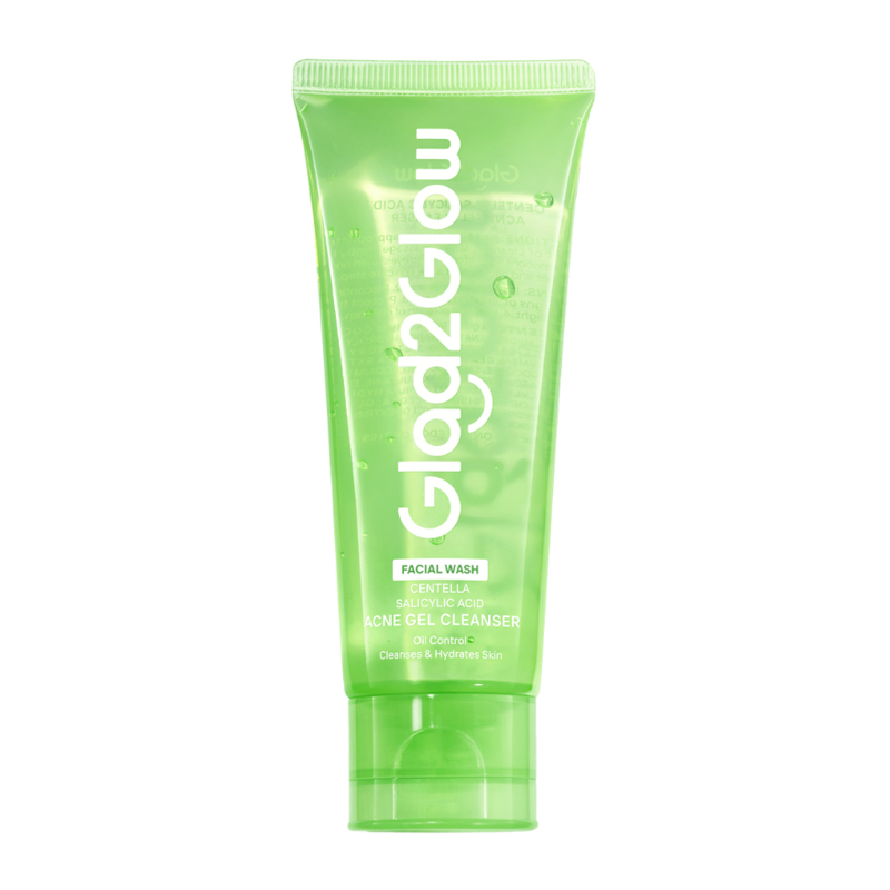Glad2Glow Centella Salicylic Acid Acne Gel Cleanser 70ml | Gogobli