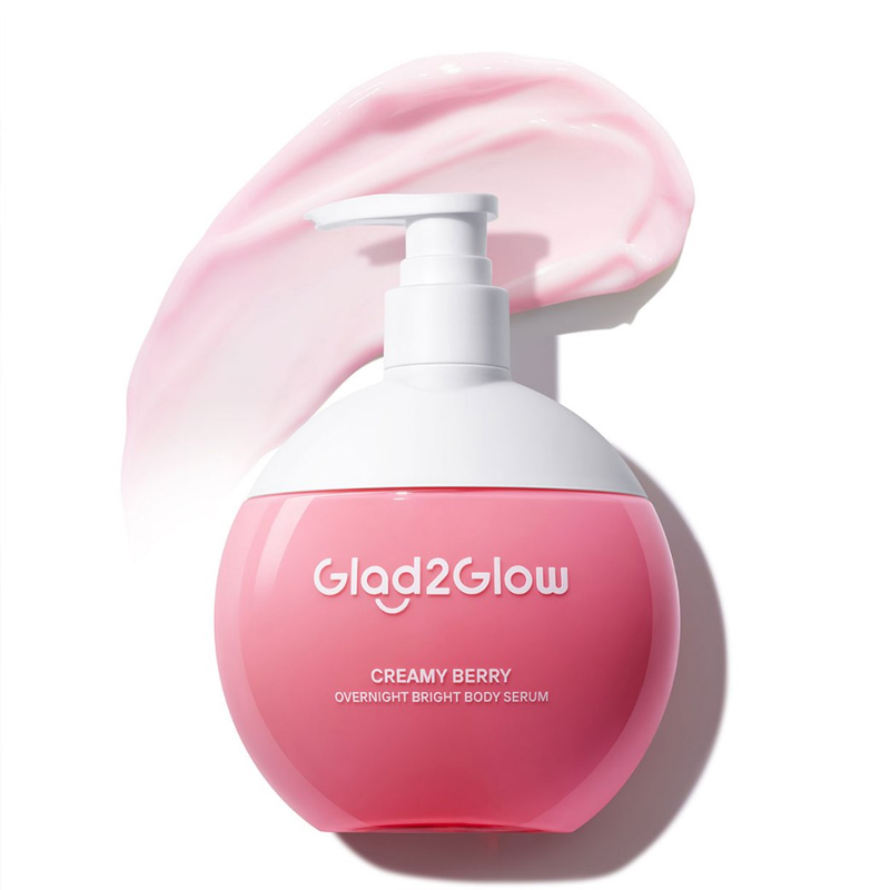 Glad2Glow Creamy Berry Overnight Bright Body Serum 300ml | Gogobli