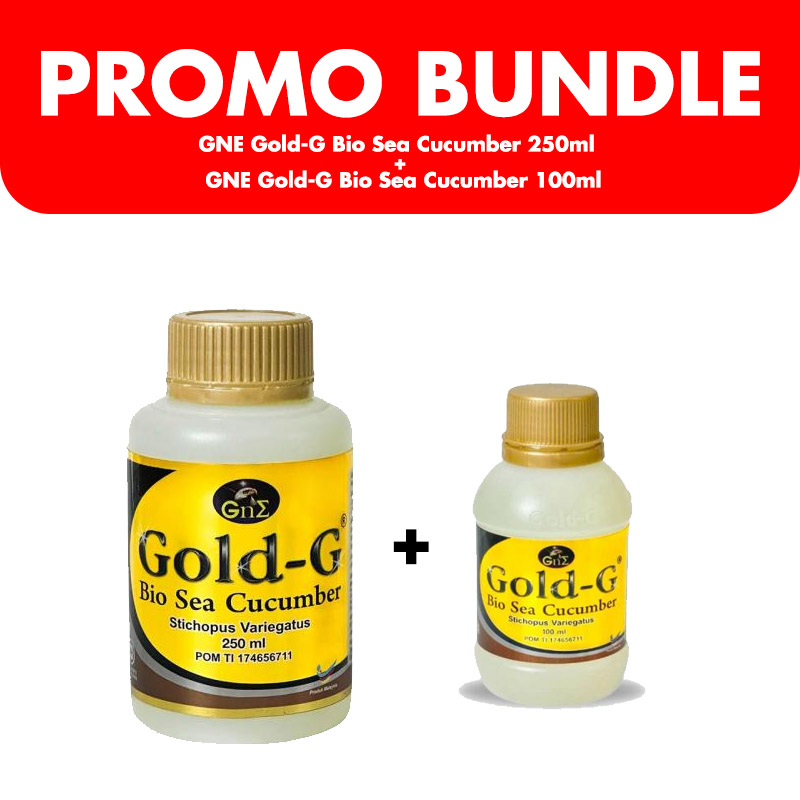 Gne Gold-G Bio Sea Cucumber 250ml (Paket Bundling 250ml+100ml) | Gogobli
