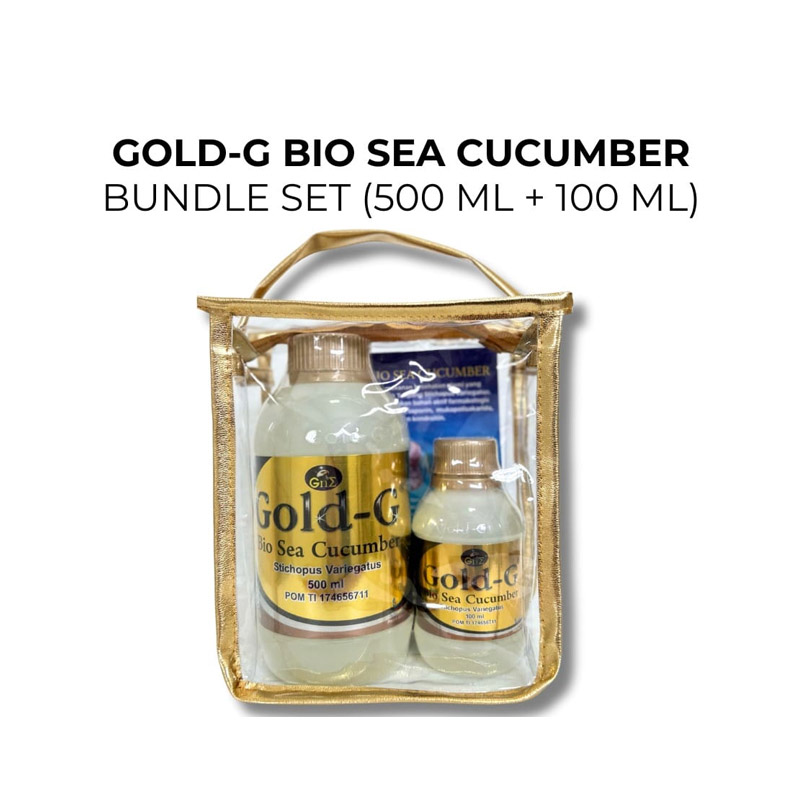 Gne Gold-G Bio Sea Cucumber 500ml (Paket Bundling 500ml+100ml) | Gogobli