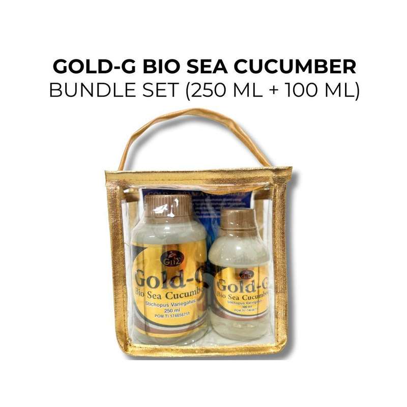 Gne Gold-G Bio Sea Cucumber 250ml (Paket Bundling 250ml+100ml) (ED: Jun 26) | Gogobli