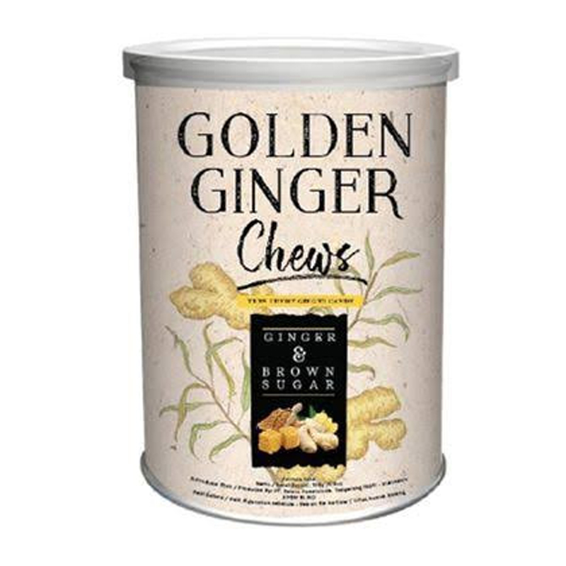 Jual Golden Ginger Chews Ginger & Brown Sugar 125gr HBHoz