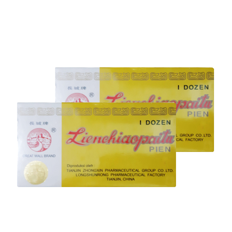 Great Wall Brand Lien Chiao Pai Tu Pien 8 Tablet (PAKET ISI 24pcs) | Gogobli