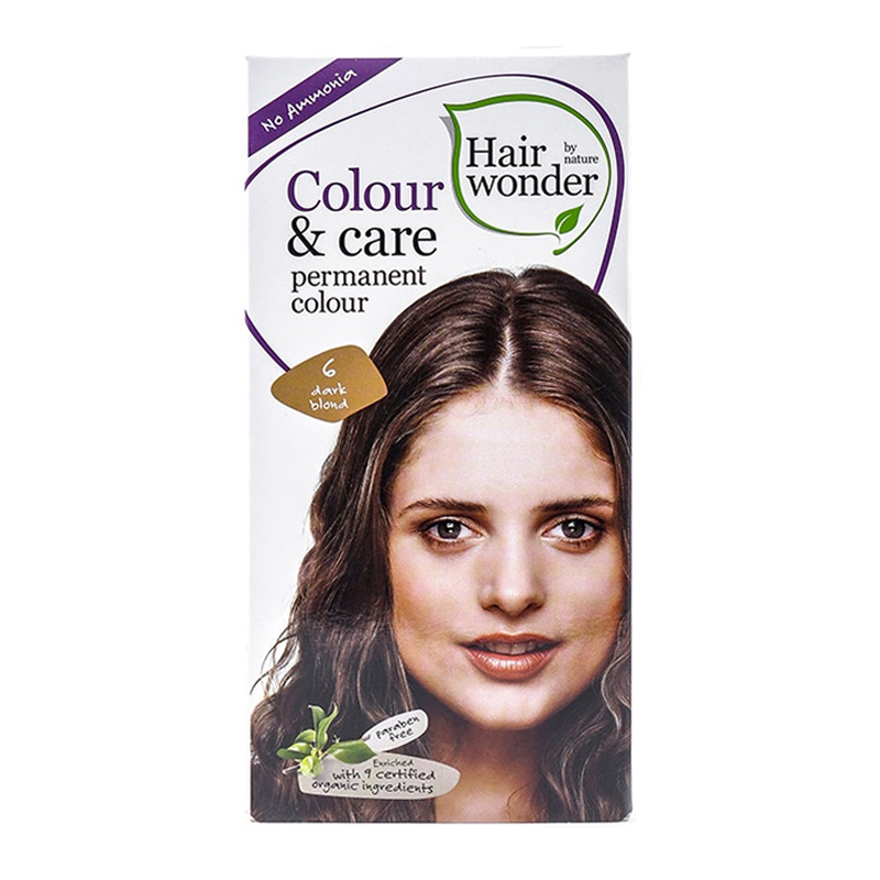 Hair Wonder Colour & Care Permanent Colour 6 Dark Blond 100ml | Gogobli