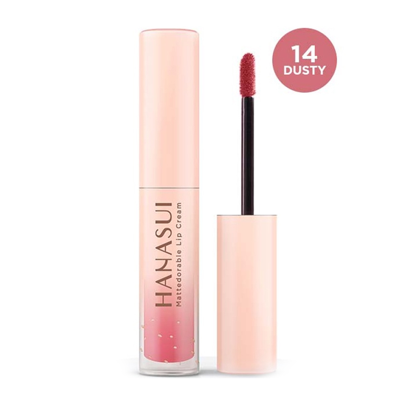 Hanasui Mattedorable Lip Cream 14 Dusty 4gr | Gogobli