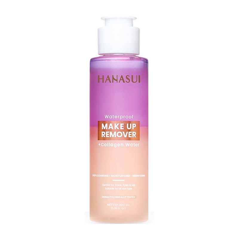 Hanasui Waterproof Make Up Remover Collagen Water 100ml | Gogobli