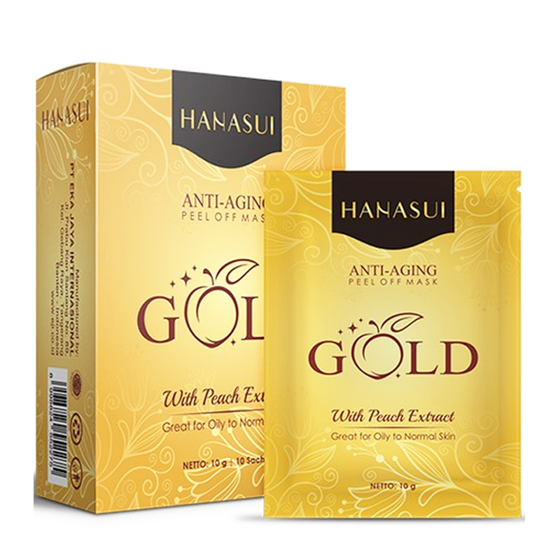 Hanasui Naturgo Gold Peel Off Mask (10s X 10gr) | Gogobli