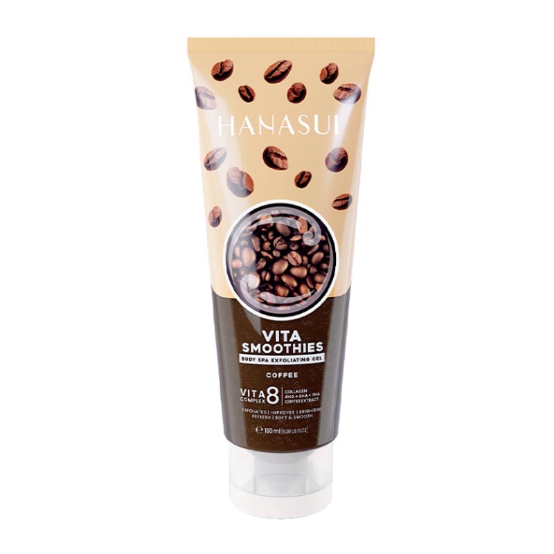 Hanasui Vita Smoothies Body Spa Exfoliating Gel Coffee 180ml | Gogobli