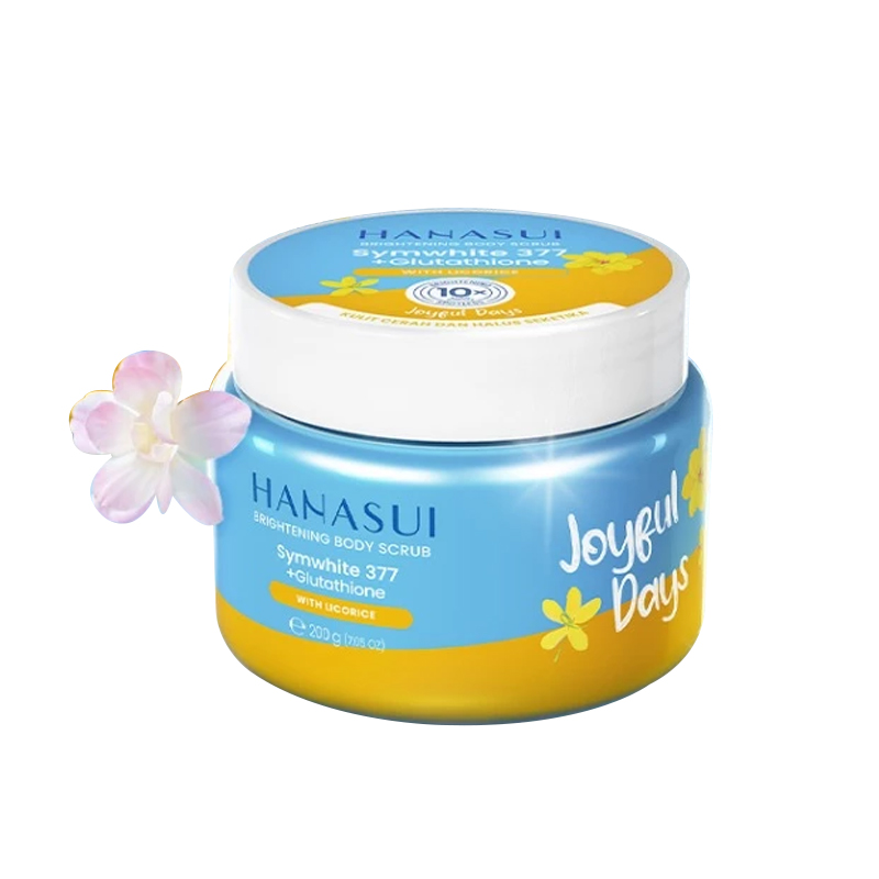 Hanasui Brightening Body Scrub Joyful Days 200gr | Gogobli