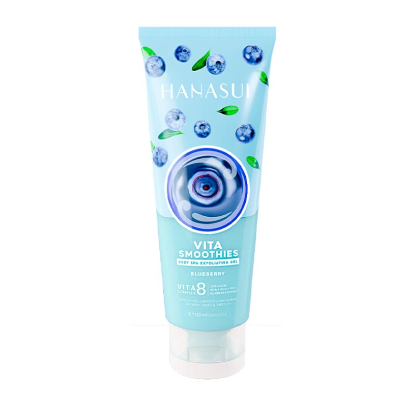 Hanasui Vita Smoothies Body Spa Exfoliating Gel Blueberry 180ml | Gogobli