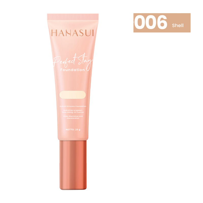 Hanasui Perfect Stay Foundation 006 Shell 25gr | Gogobli