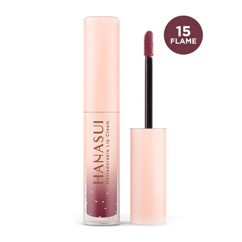 Hanasui Mattedorable Lip Cream 15 Flame 4gr | Gogobli