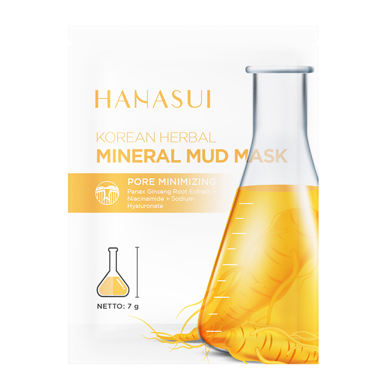 Hanasui Mineral Mud Mask Korean Herbal 7gr | Gogobli