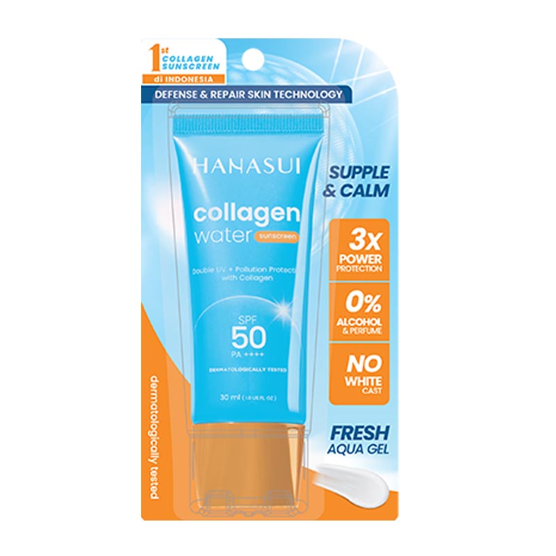 Hanasui Collagen Water Sunscreen SPF 50 PA++++ 30ml | Gogobli