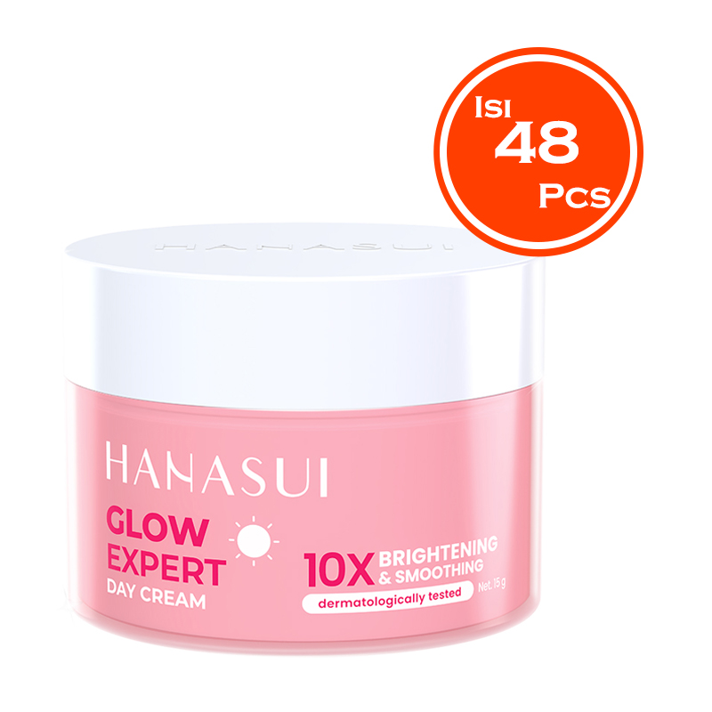 Hanasui Glow Expert 10X Brightening & Smoothing Day Cream 15gr (Isi 48pcs) | Gogobli