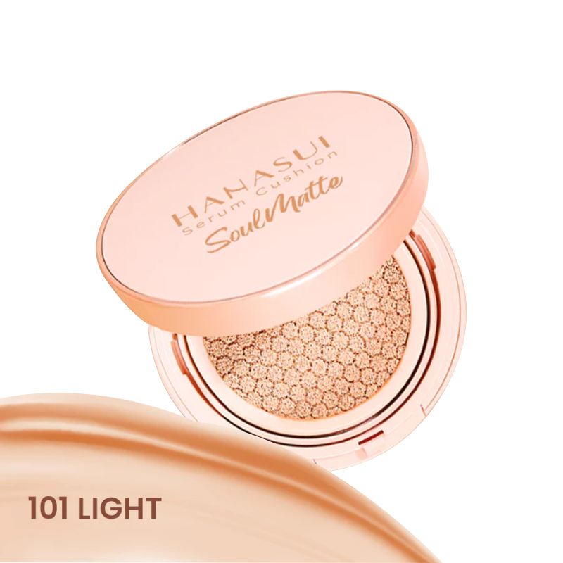 Hanasui Serum Cushion SoulMatte 101 Light 15gr | Gogobli