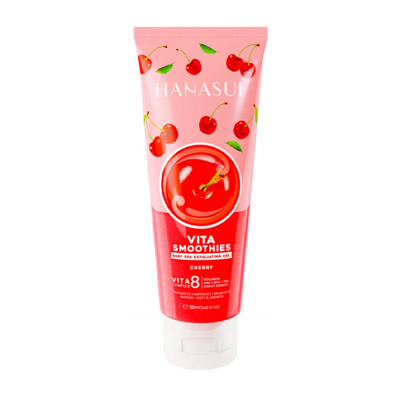Hanasui Vita Smoothies Body Spa Exfoliating Gel Cherry 180ml | Gogobli