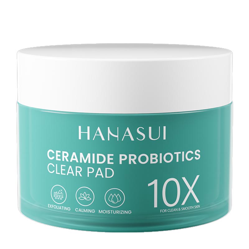 Hanasui Ceramide Probiotic Clear Pad (30 Pad) 80gr | Gogobli
