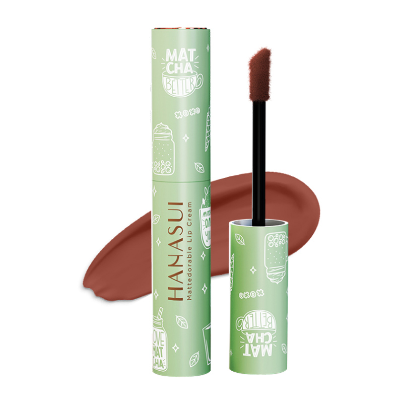 Hanasui Mattedorable Lip Cream Matcha Latte 06. Matchachoco | Gogobli