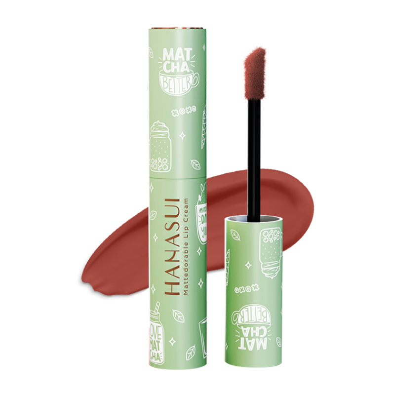 Hanasui Mattedorable Lip Cream Matcha Latte 05. Matchablend | Gogobli