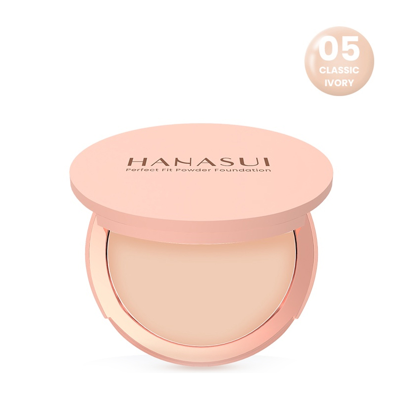 Hanasui Perfect Fit Powder Foundation 05 Classy Ivory 12.5gr | Gogobli