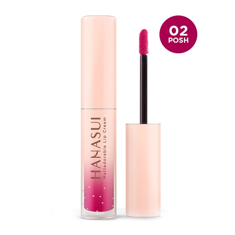 Hanasui Mattedorable Lip Cream 02 Posh 4gr | Gogobli