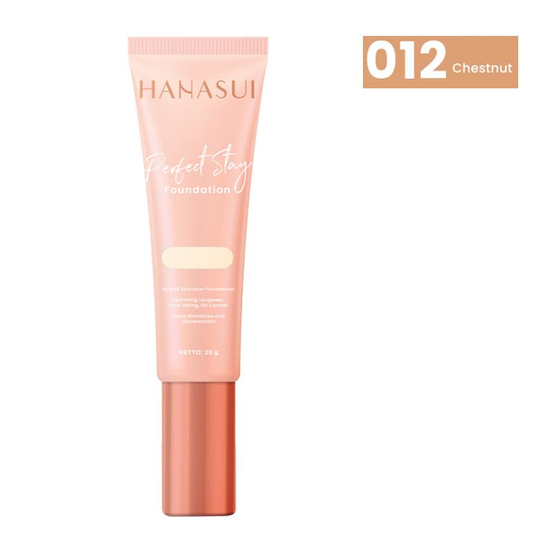 Hanasui Perfect Stay Foundation 012 Chestnut 25gr | Gogobli