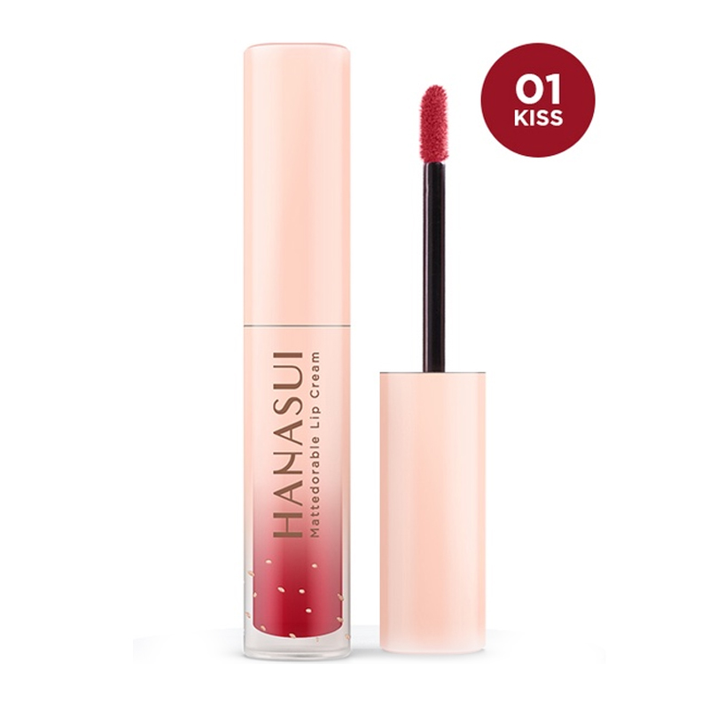 Hanasui Mattedorable Lip Cream 01 Kiss 4gr | Gogobli