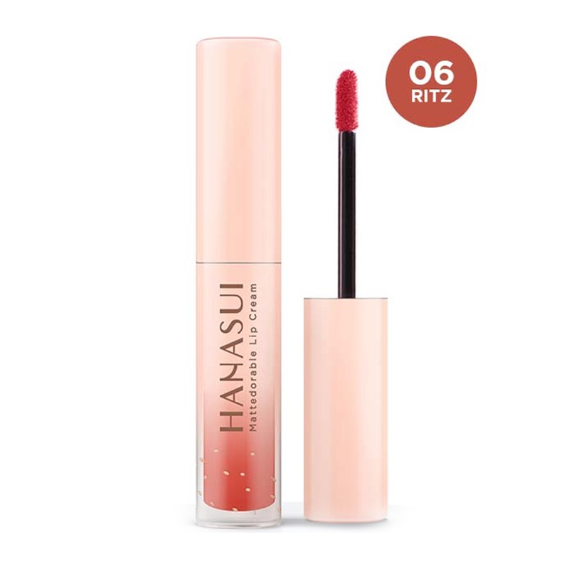 Hanasui Mattedorable Lip Cream 06 Ritz 4gr | Gogobli