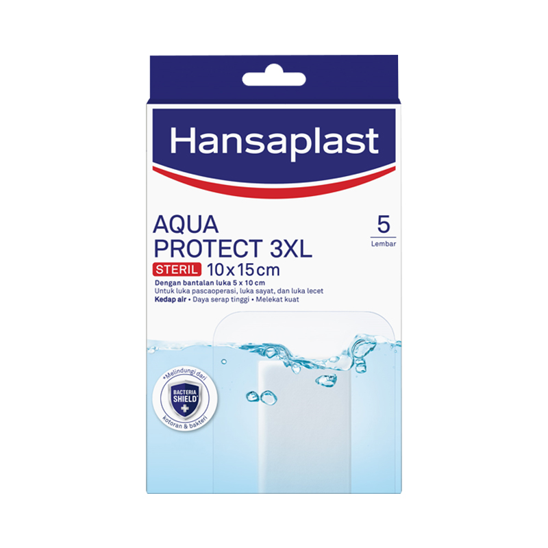 Hansaplast Plester Aqua Protect 3XL (10x15cm) 5pcs | Gogobli