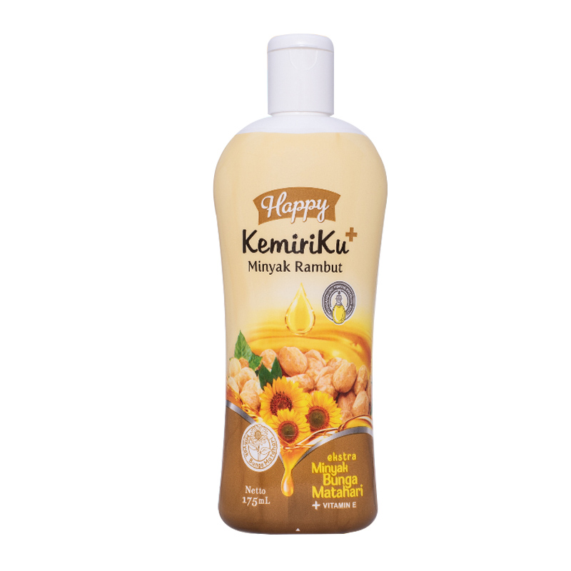 Happy Kemiriku Minyak Rambut Ekstra Bunga Matahari 175ml | Gogobli