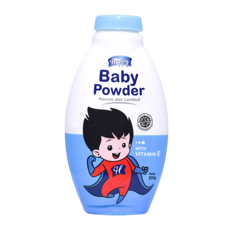 Happy Baby Powder Vitamin E 200gr | Gogobli