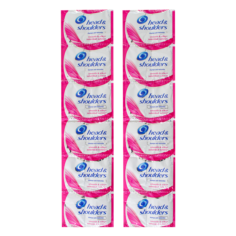 Head & Shoulders Shampo Anti Ketombe Smooth And Silky Renceng (10ml X 12 Sachet) | Gogobli