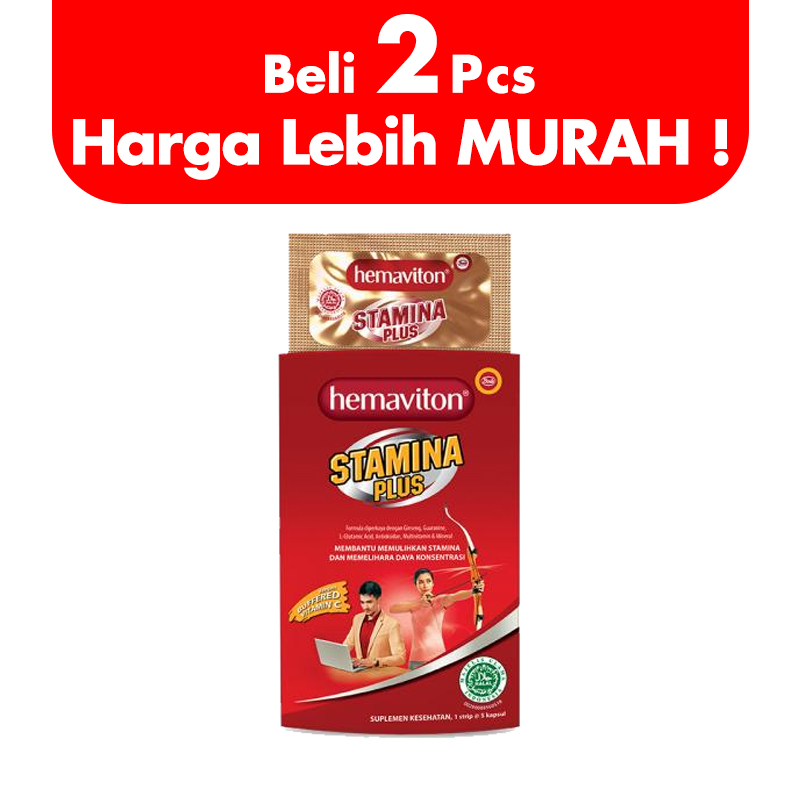 Hemaviton Stamina Plus Sleeve 5 Kapsul (BELI 2pcs LEBIH MURAH) | Gogobli