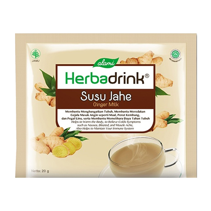 Herbadrink Susu Jahe (5 Sachet @20gr) | Gogobli