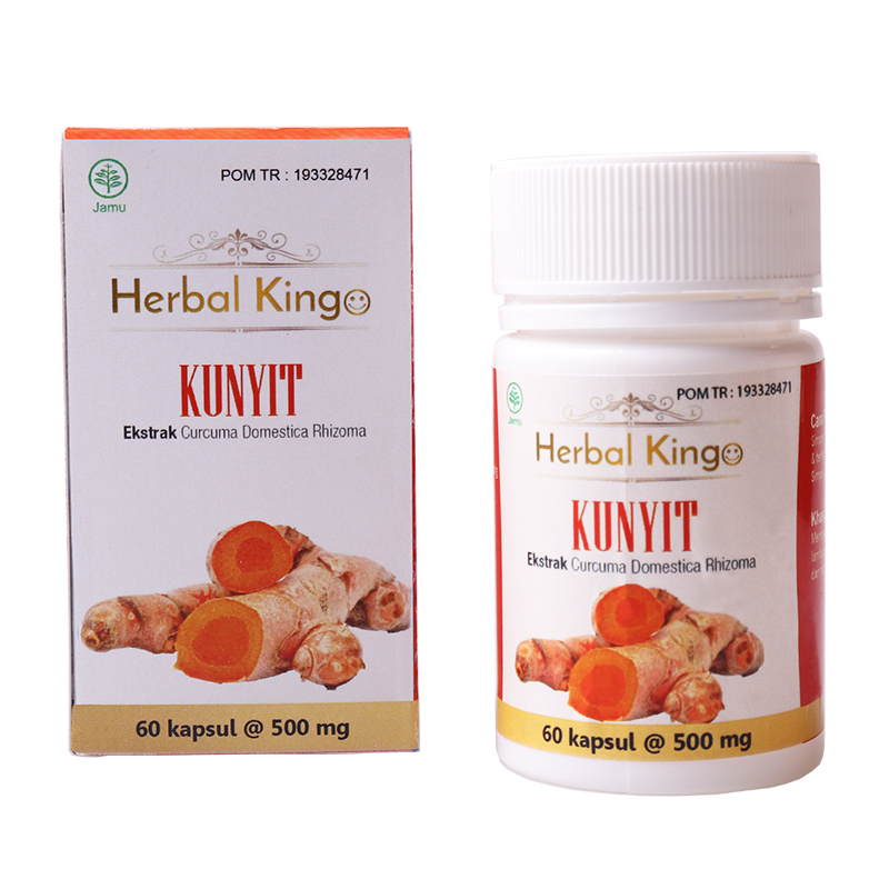 Herbal Kingo Kunyit 60 Kapsul @500mg | Gogobli
